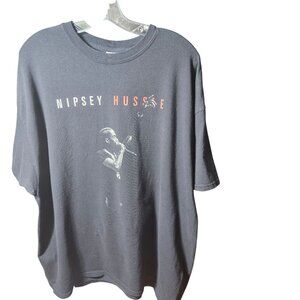 Nipsey Hussle Black Graphic T-Shirt 2XL Gildan Heavy Cotton TearAway Made In Hai